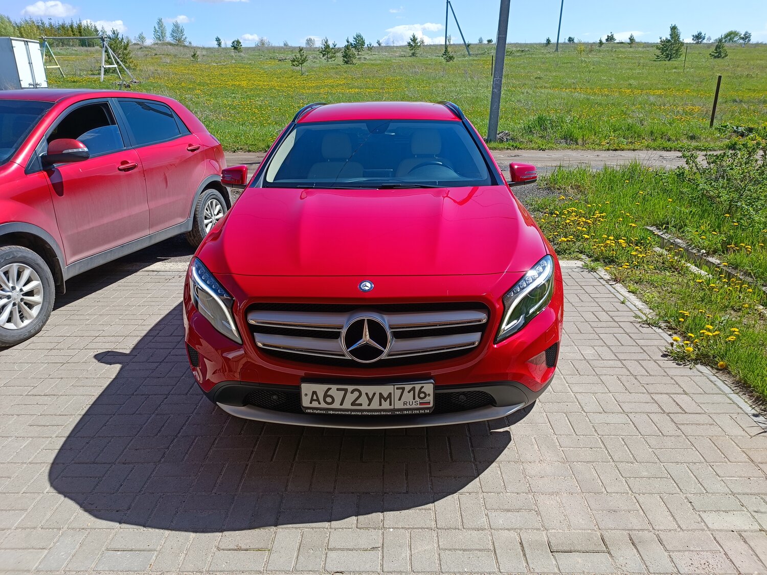 mercedes-benz gla, mercedes-benz, мерседес бенц гла, красный мерседес, Mercedes-Benz A-klasse III (W176) Рестайлинг