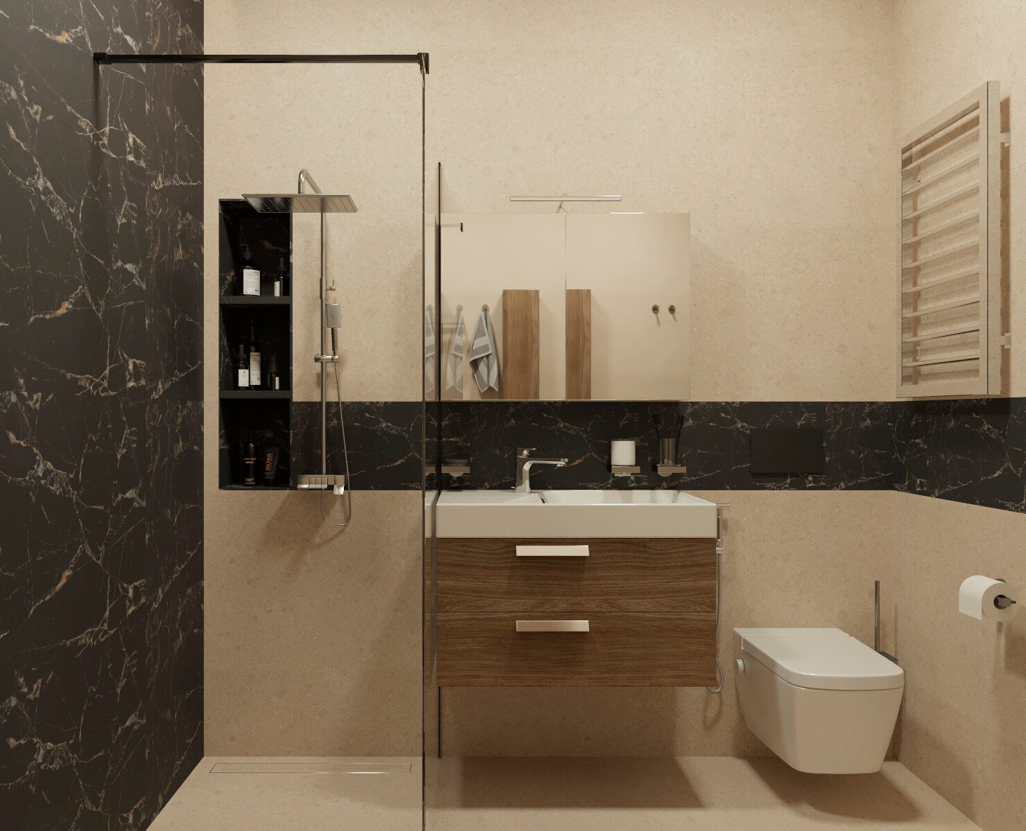 дизайн ванной комнаты, современный дизайн ванной, дизайн интерьера ванной, дизайн санузла, дизайн ванной