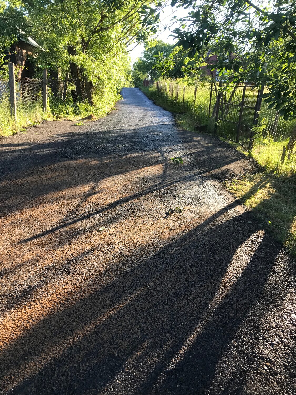 дорога, забытый парк, улица, участок, город