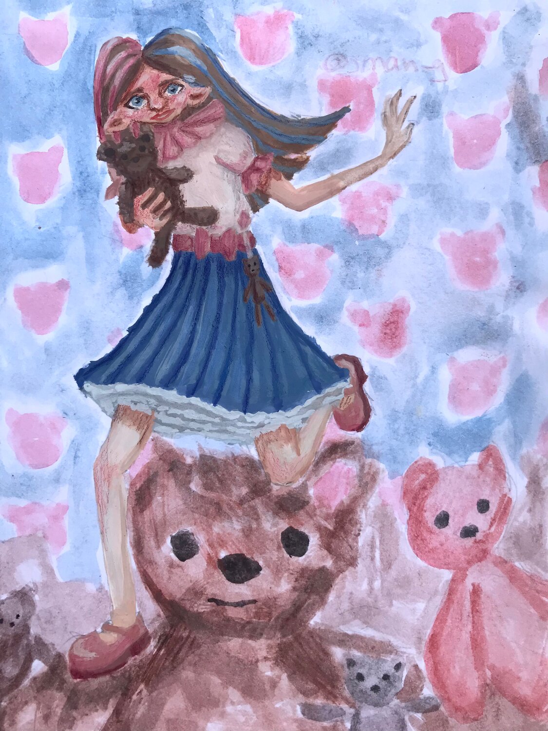 рисунок, милые рисунки, рисунки, девочка, детские рисунки