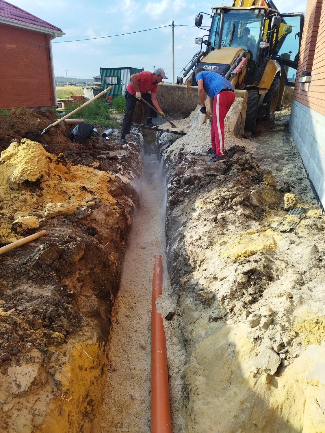 водовод в частном секторе, монтаж септика, канализация, водопровод и канализация под ключ, прокладка водопровода