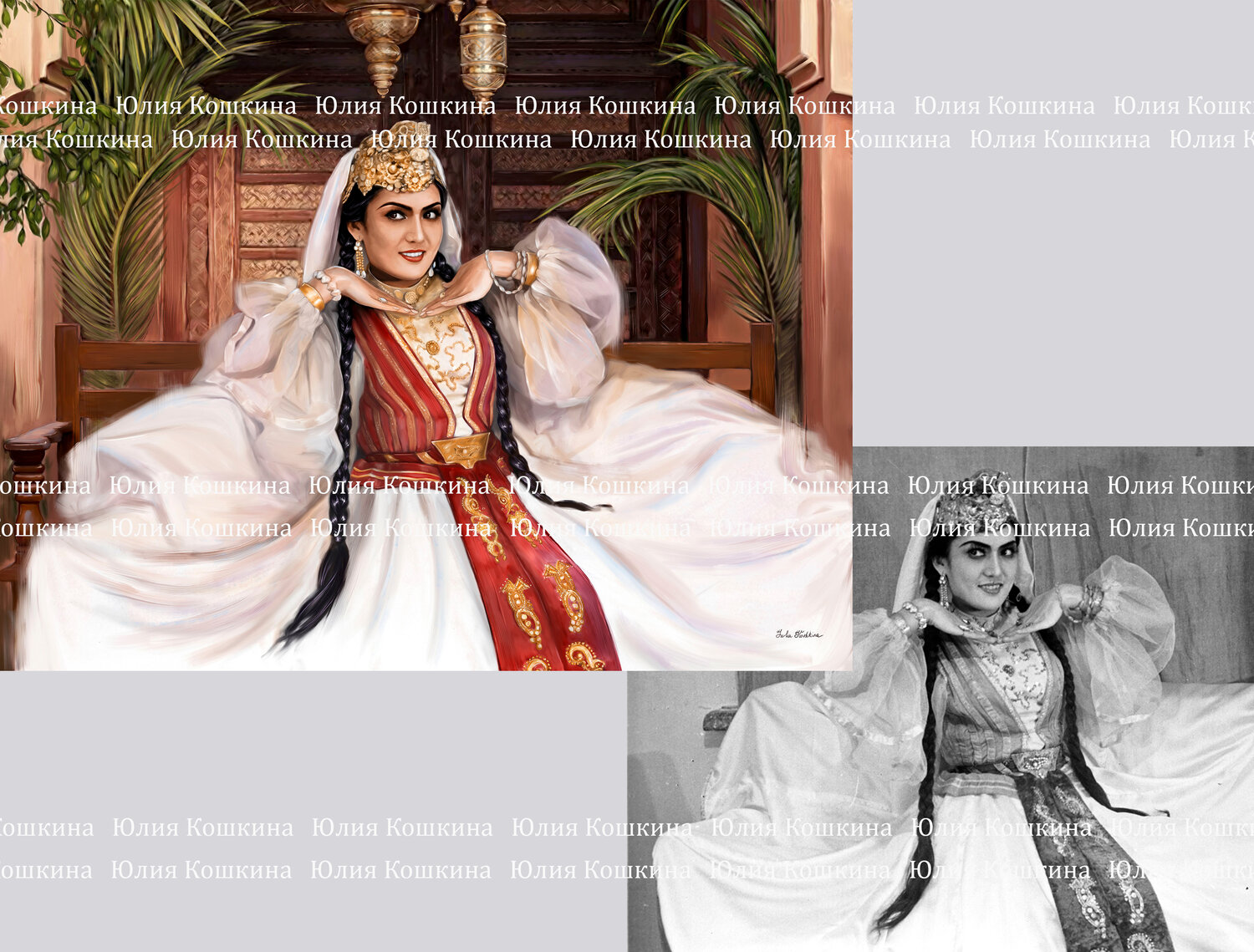 масляная живопись, картина портрет, масло картины, индийские актрисы, живопись