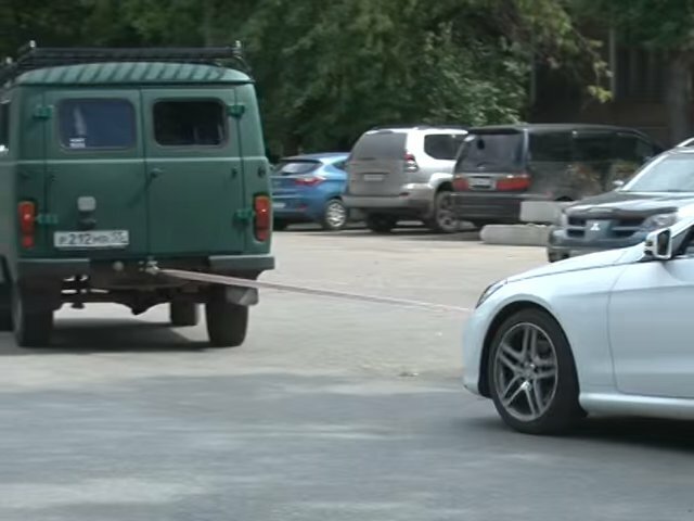 Буксировка на тросу