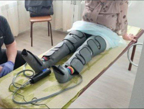 аппарат прессотерапии, прессотерапия ног, leg massager для ног, лимфодренажный массажер, прессотерапия