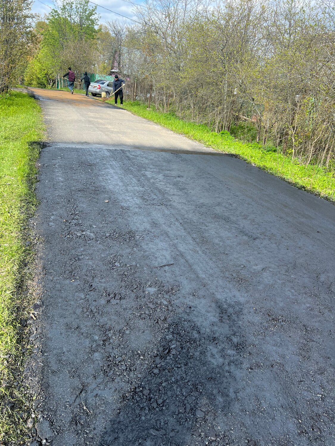 асфальт дорога, асфальт, свежий асфальт, асфальт в деревне, дороги
