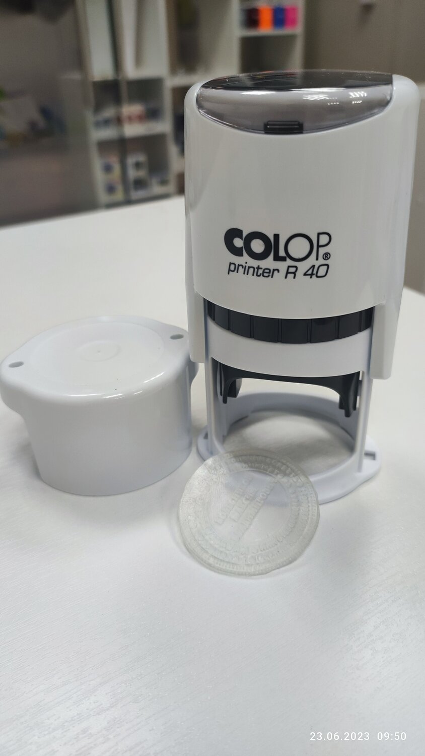 оснастка colop printer r40, оснастка colop printer r 40 круглая, оснастка для круглой печати colop printer, colop printer r 40, оснастка для штампа colop printer