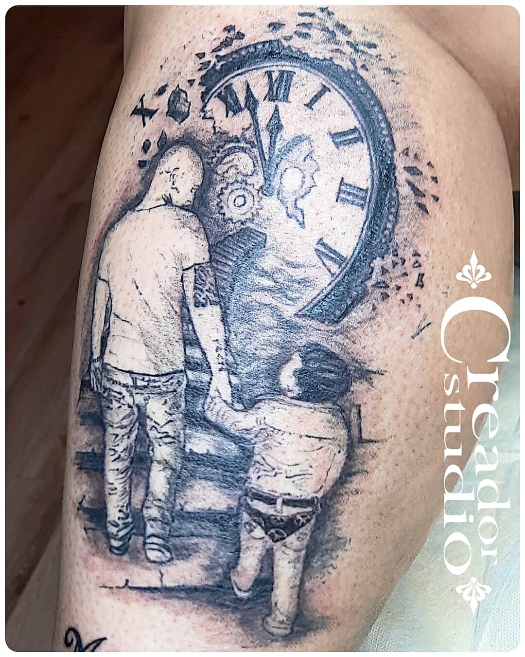татуировка, tattoo, мужская тату, семейное тату, идиллия во всем тату