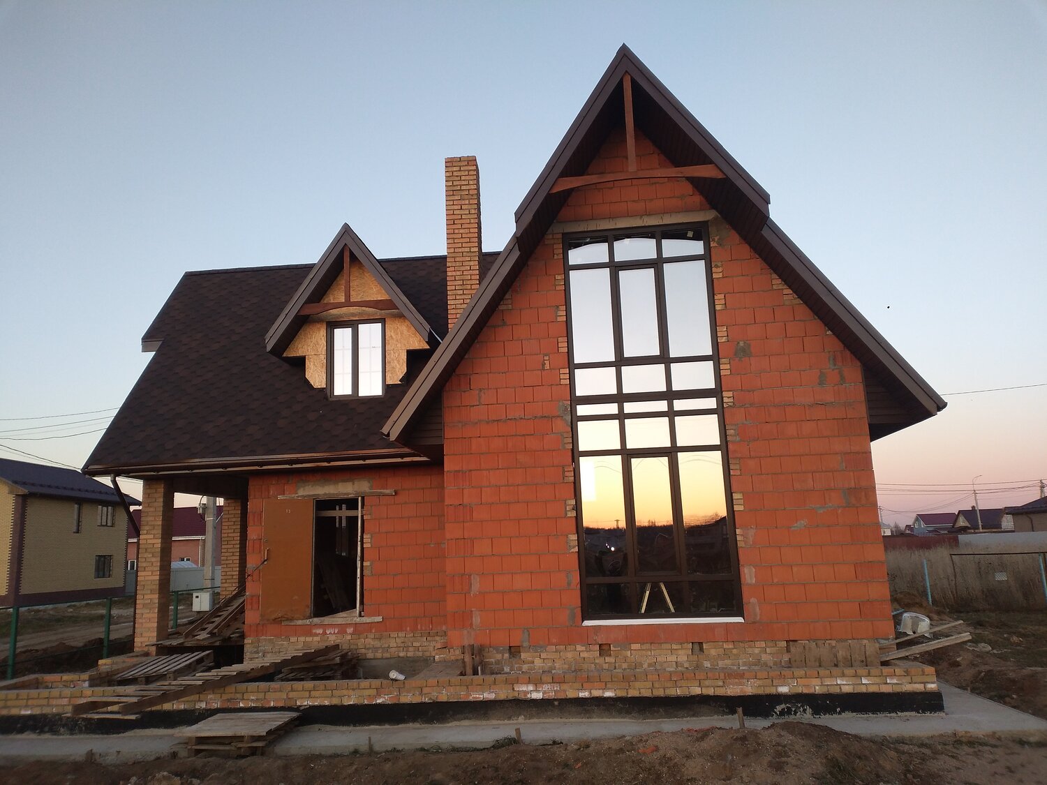 коттедж, дом, кирпичный дом в шацке, каркасно кирпичные дома, недвижимость