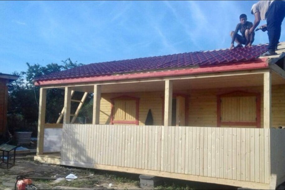 Строительство террасы к дому