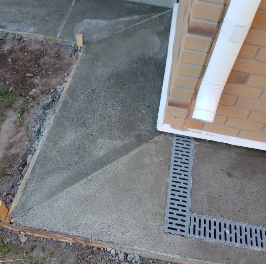 Устройство отмостки фундамента