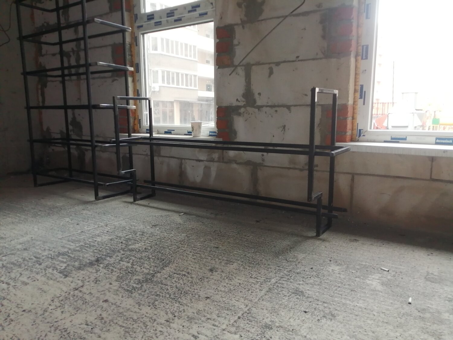 стеллаж из профильной трубы 20х40, 6 ти метровый стилаж из профильной трубы, сварочные работы стеллаж, стеллаж металлический из уголка, каркас стола из профильной трубы