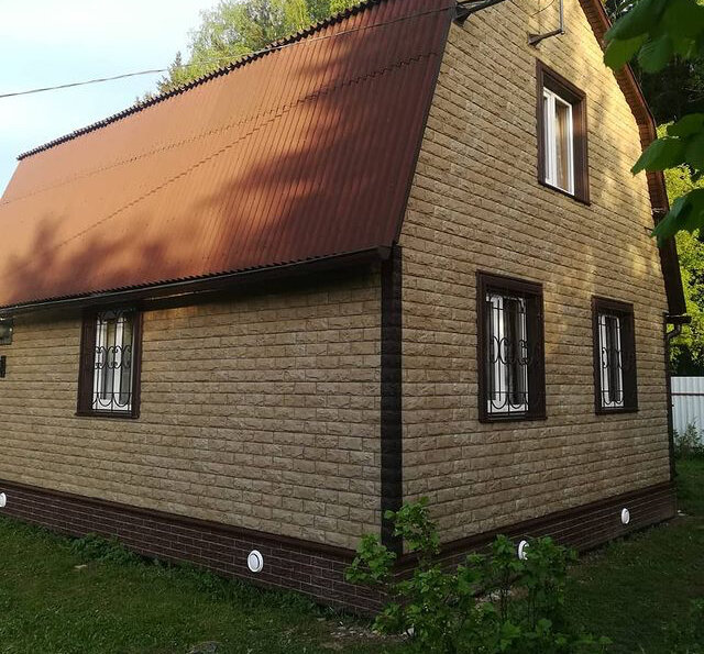 Монтаж фасада из камня