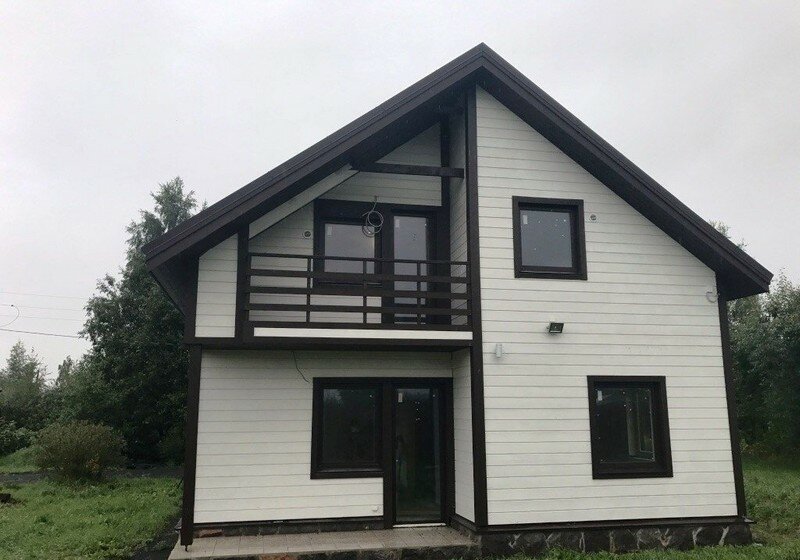 загородный дом, каркасный дом, коттедж, дом, дом имитация бруса