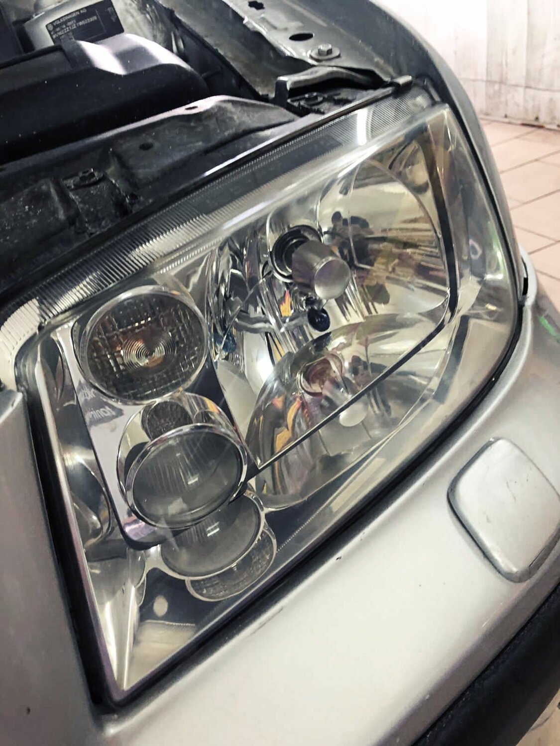 отполированные фары vw bora, фар, фары vw bora после полировки, автомобиль