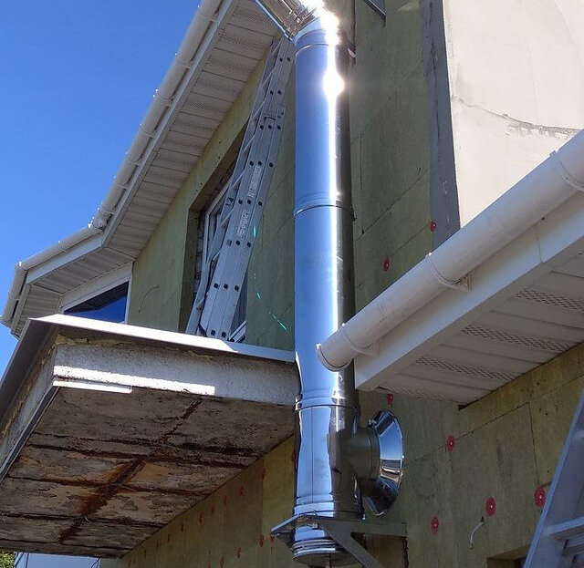 Монтаж дымохода