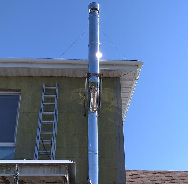 Монтаж дымохода