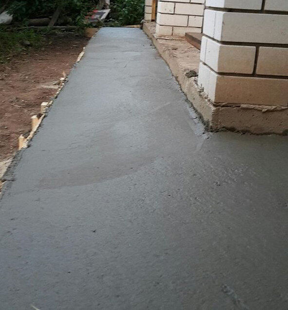 Строительство отмостки вокруг дома