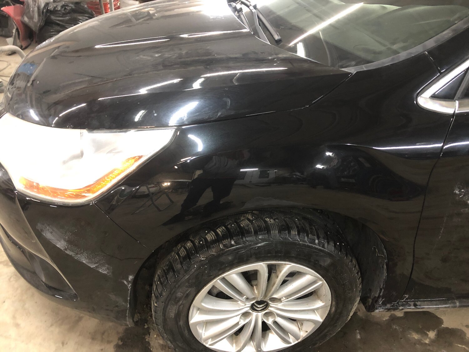 автомобиль, авто, полировка черного автомобиля, полировка авто, полировка кузова автомобиля