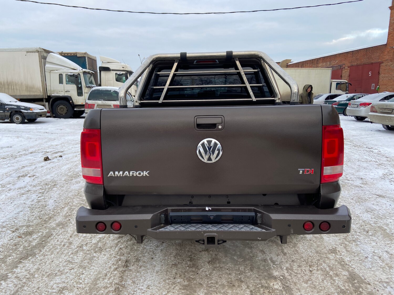 volkswagen amarok, amarok, volkswagen amarok 2019 сзади, фольксваген амарок серый, Volkswagen Amarok