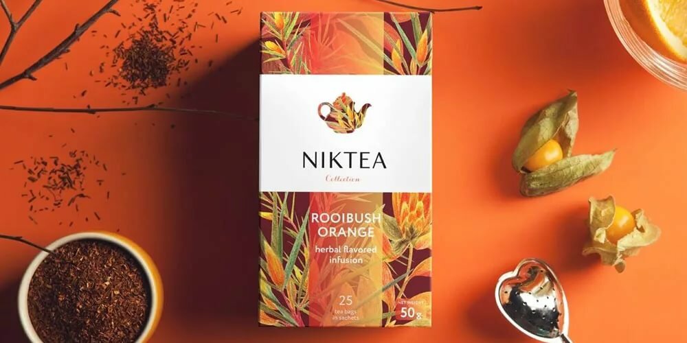 niktea ройбуш, niktea rooibush orange, niktea ройбуш оранж, чай niktea, niktea