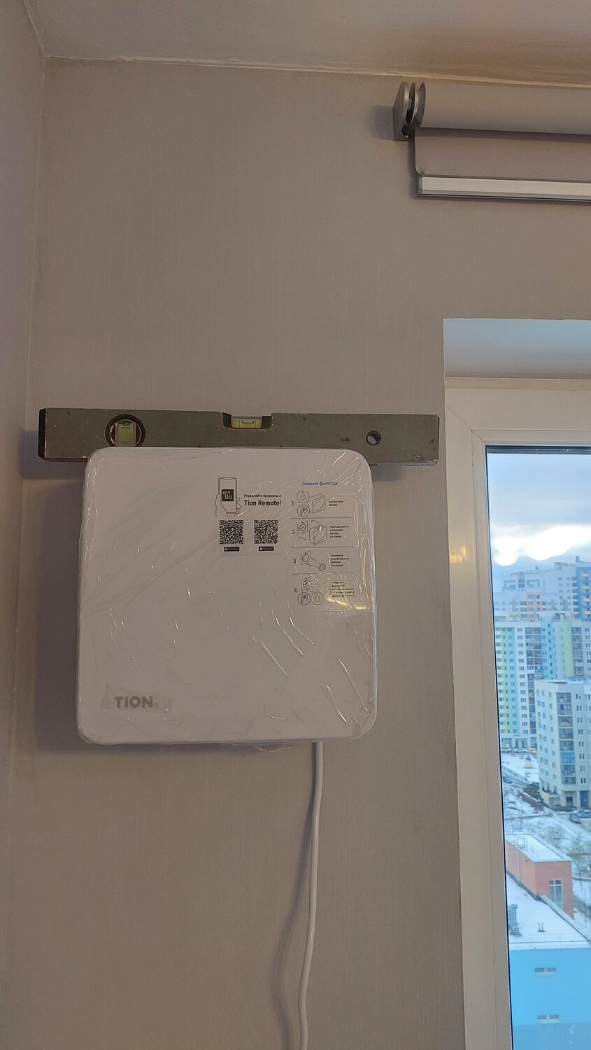 бризер тион лайт, бризер tion lite, бризер, монтаж бризера тион 3s, монтаж бризера