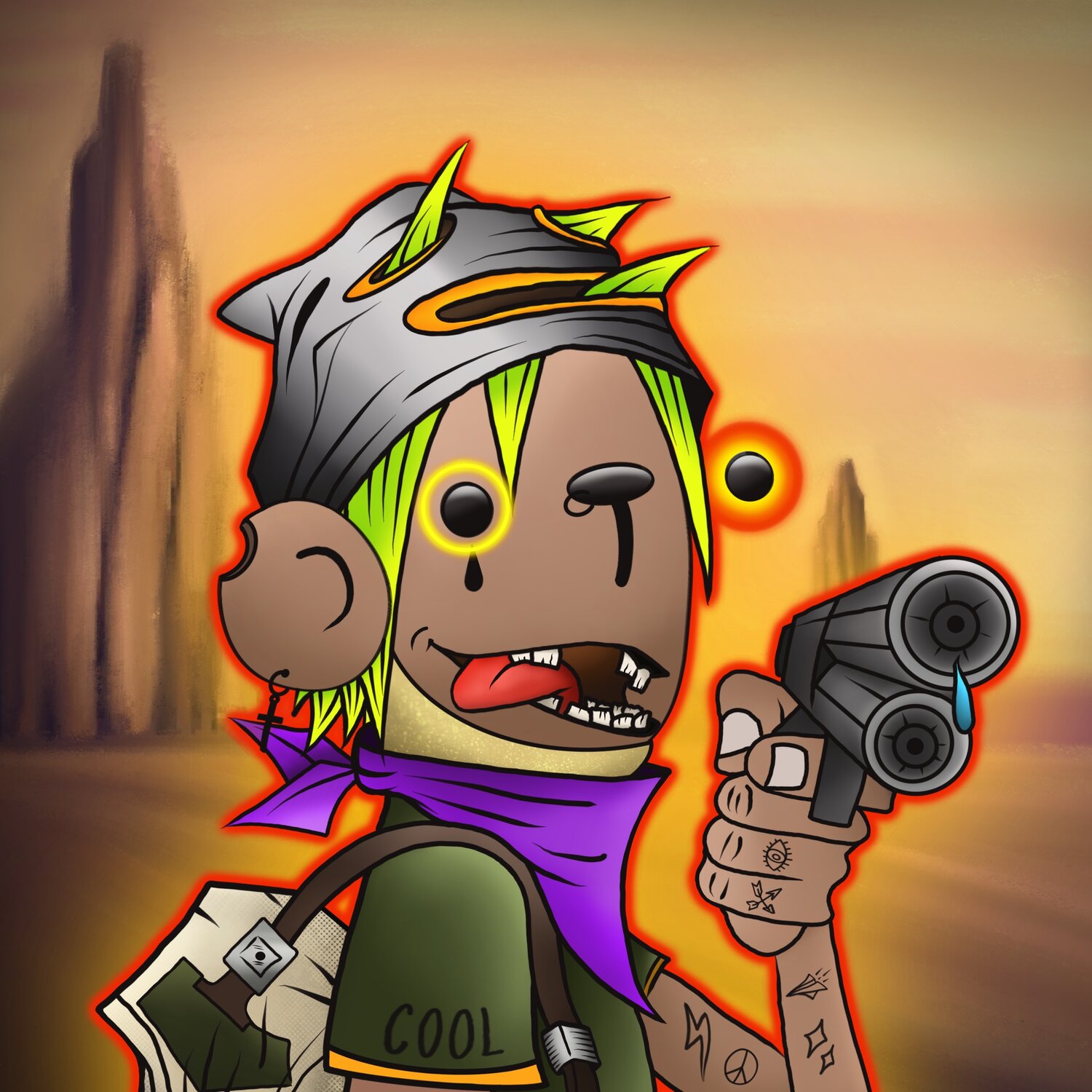 гориллаз 2д с пистолетом, гориллаз 2д, gorillaz аватар, аватар steam gorillaz, стикеры гориллаз