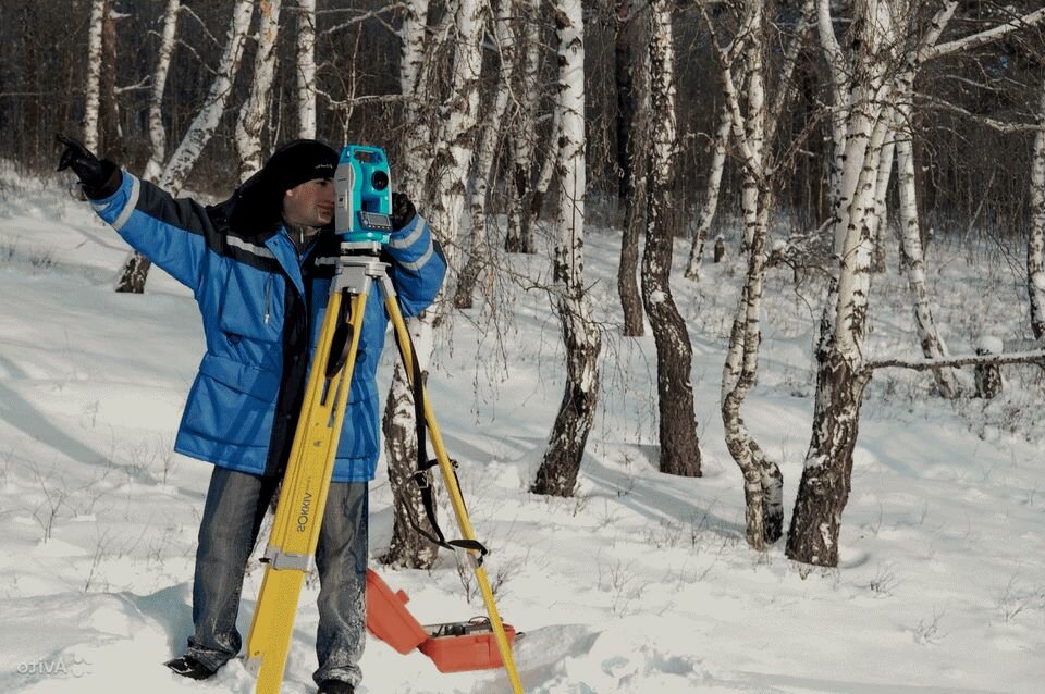 геодезические работы, инженерные изыскания зимой, геодезические изыскания, техник геодезист, кадастровые работы