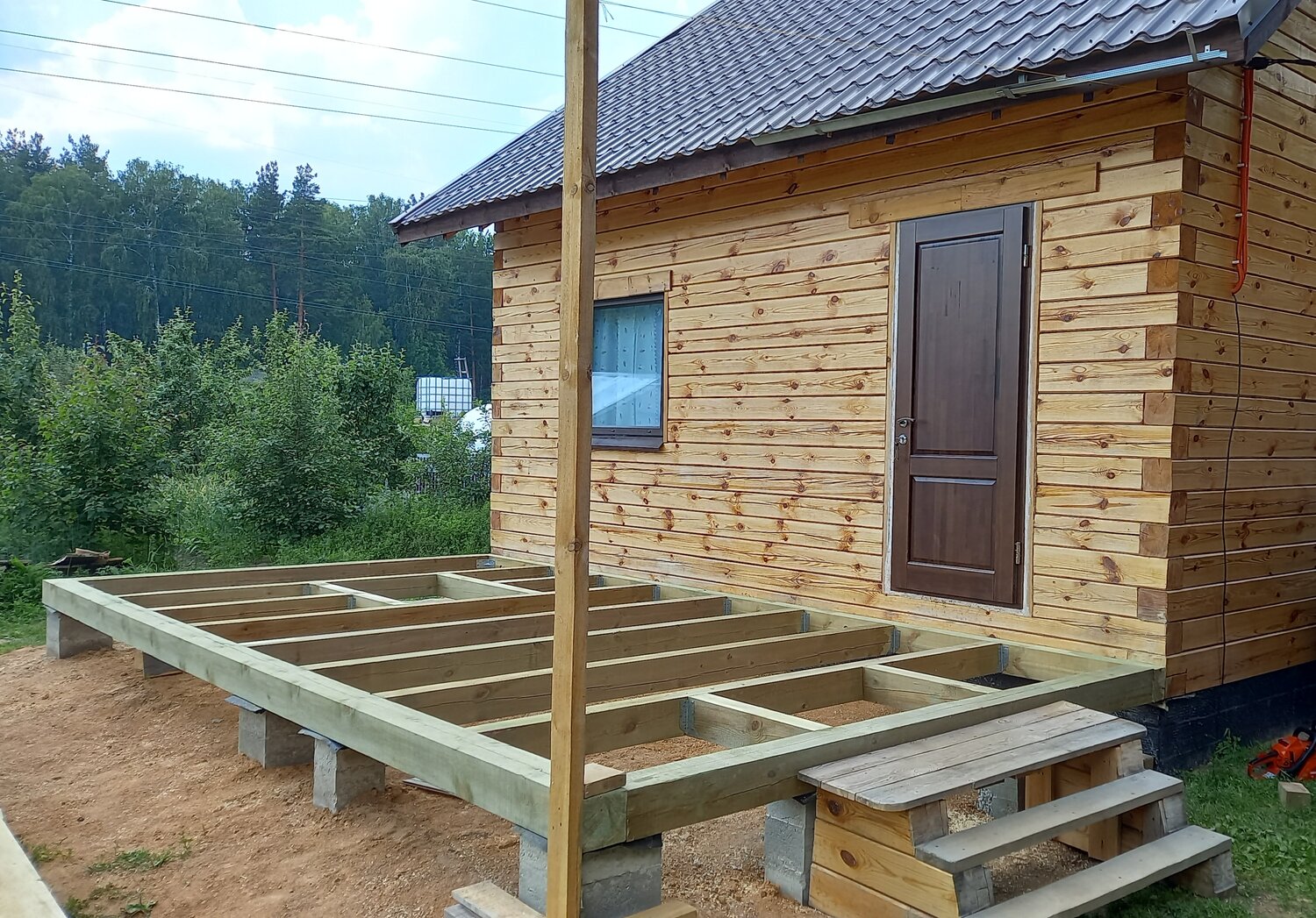 фундамент для террасы к дому, фундамент для веранды, фундамент для террасы, фундамент под террасу, фундамент под веранду