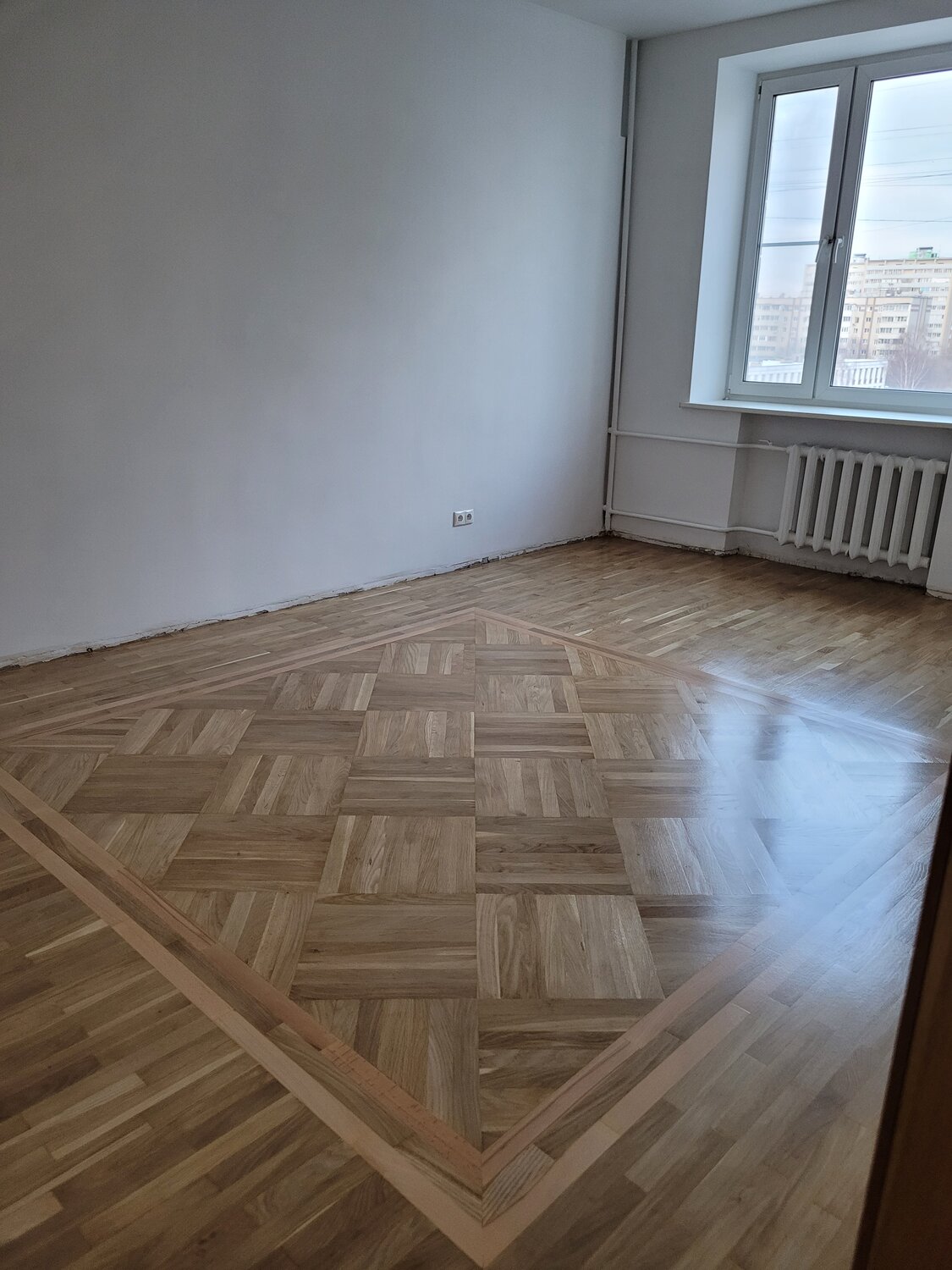 паркет, паркет французская елка с фризом, пол паркет, паркет французская елочка, паркетный пол