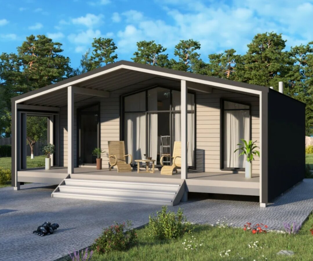 одноэтажный каркасный дом, одноэтажные каркасные дома, одноэтажный мини дом, дачный дом одноэтажный