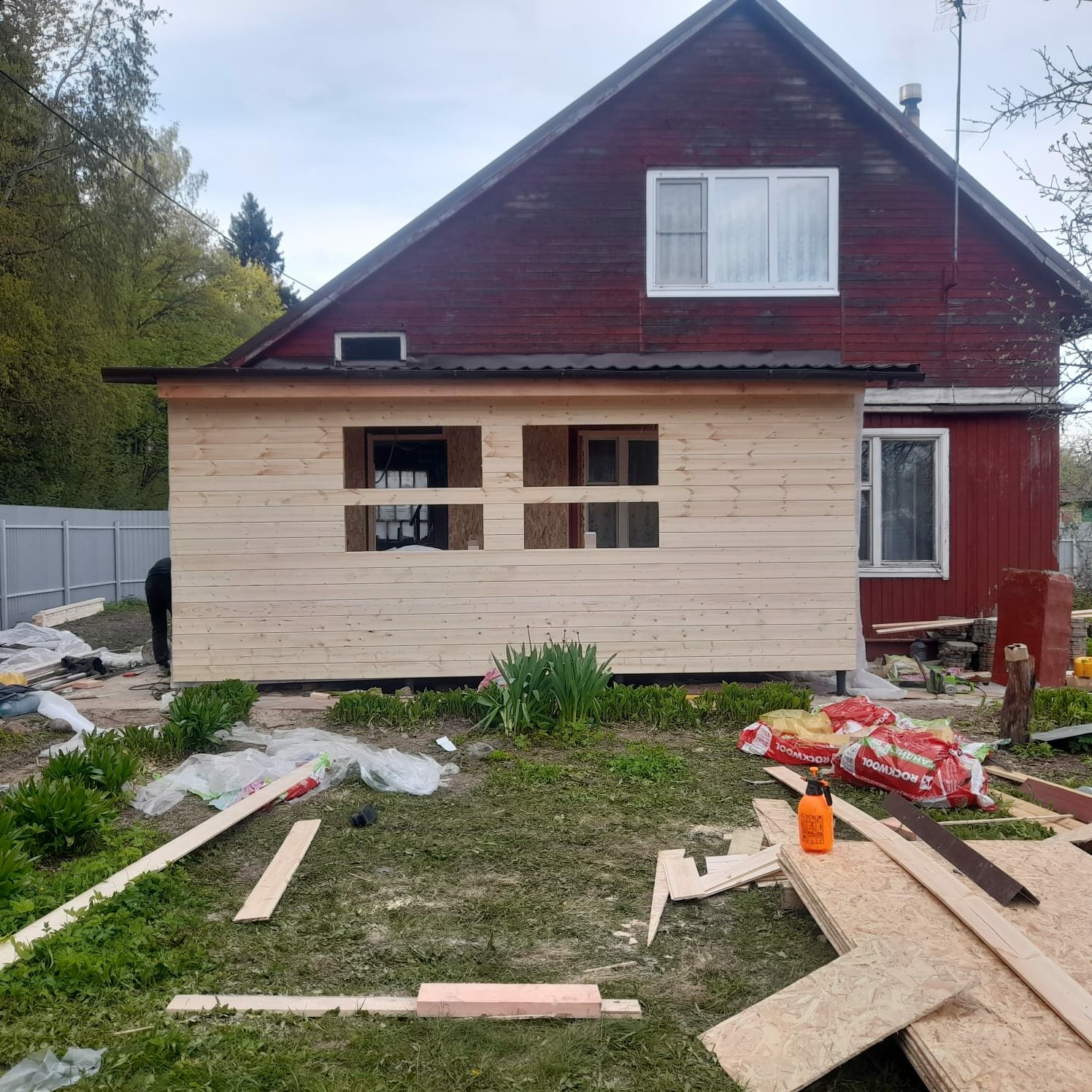 Строительство пристройки к дому