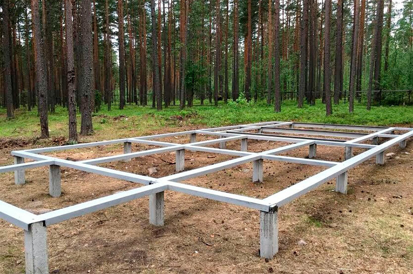 фундамент на жб сваях, фундамент на забивных сваях, сборный фундамент на забивных сваях, свайный фундамент, свайный фундамент для дома