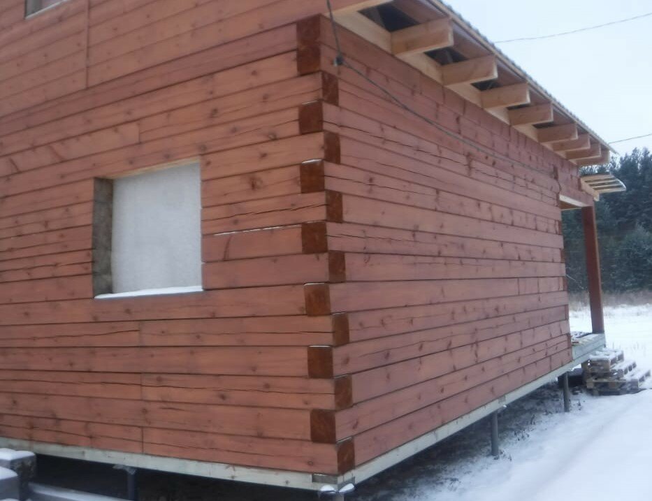 металлический сайдинг лайт "скандинавский брус", имитация бруса, металлосайдинг эльбрус под дерево, дом из бруса камерной сушки 190 на 140, деревянный дом