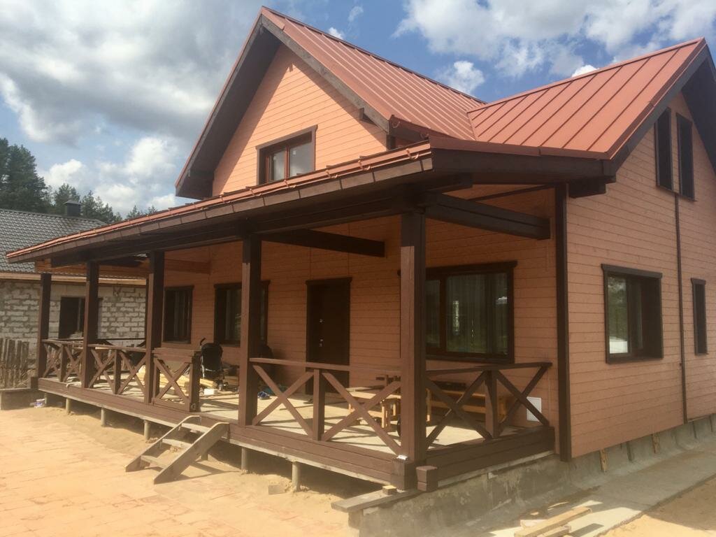 дом, загородный дом, терраса, веранда, деревянный дом