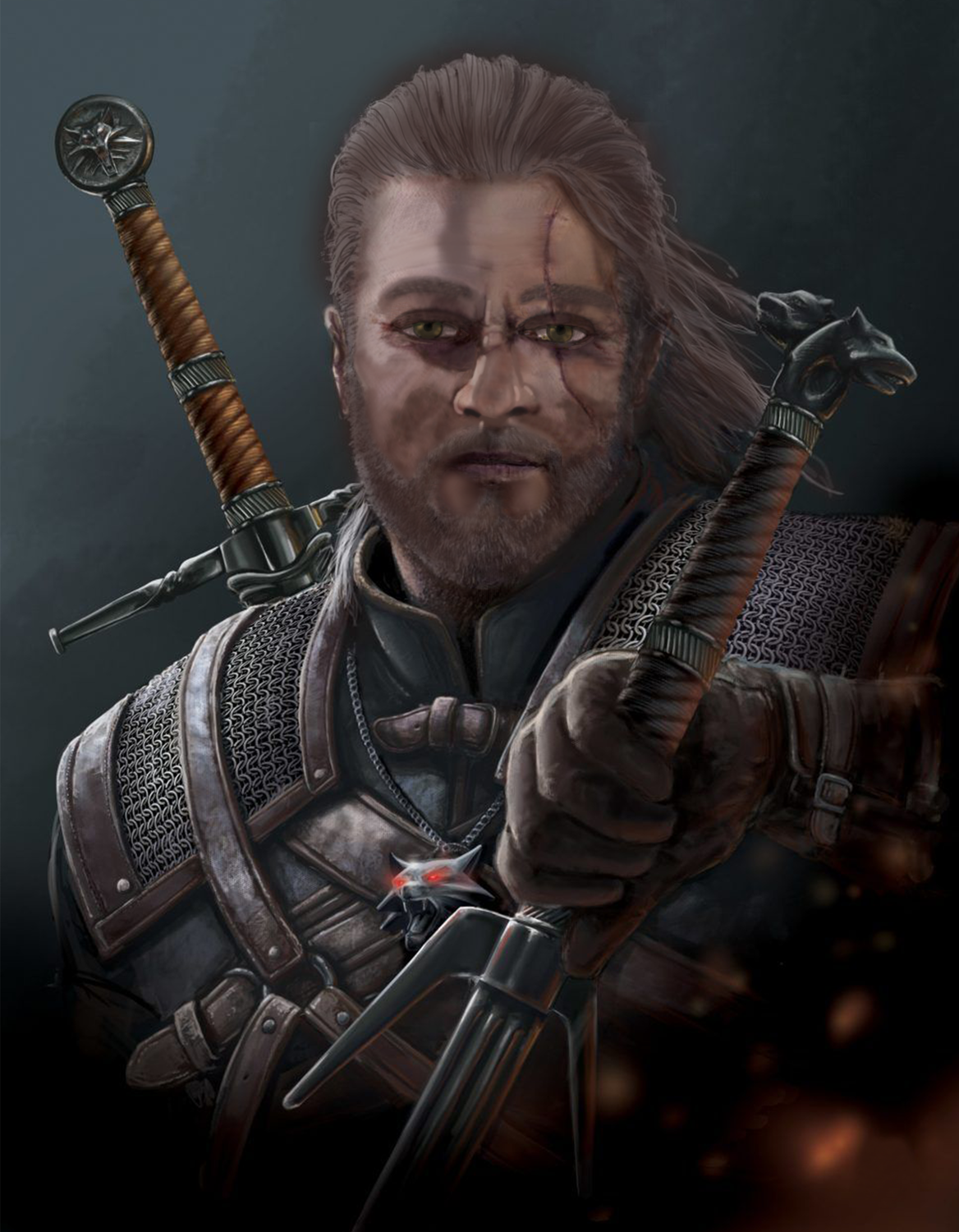 геральт из ривии, ведьмак геральт, witcher 3 геральт, ведьмак 3: дикая охота, геральт из ривии портрет