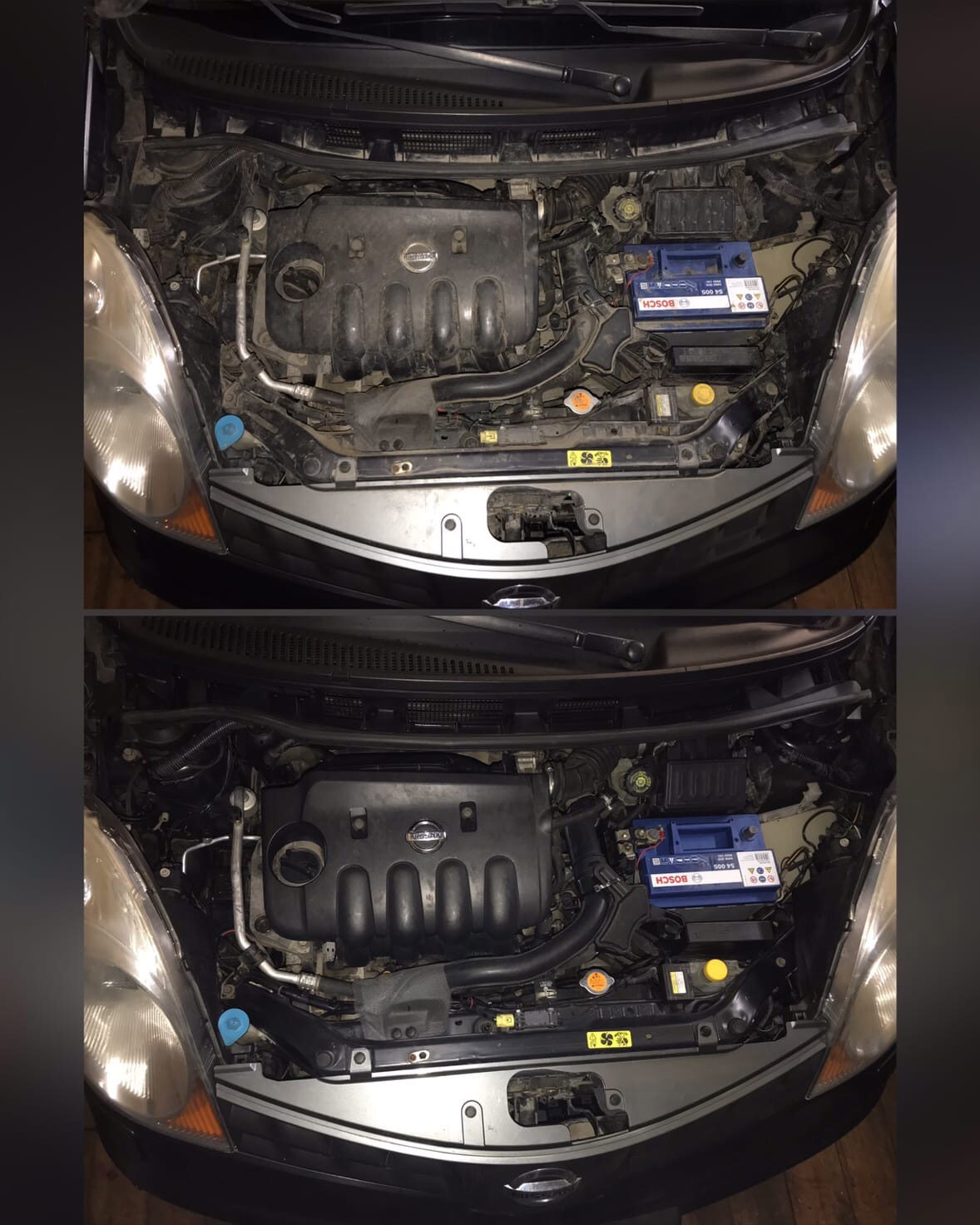 под капотом ниссан ноут 1.6, ниссан ноут импул двигатель, моторный отсек bmw f30 дизель, форд куга 1,6 моторный отсек, подкапотное пространство ларгус 16 клапанов к4м