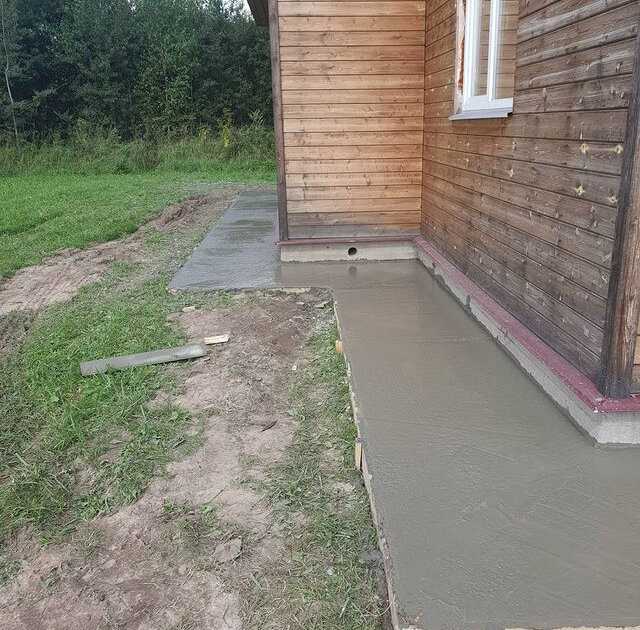 Строительство отмостки вокруг дома