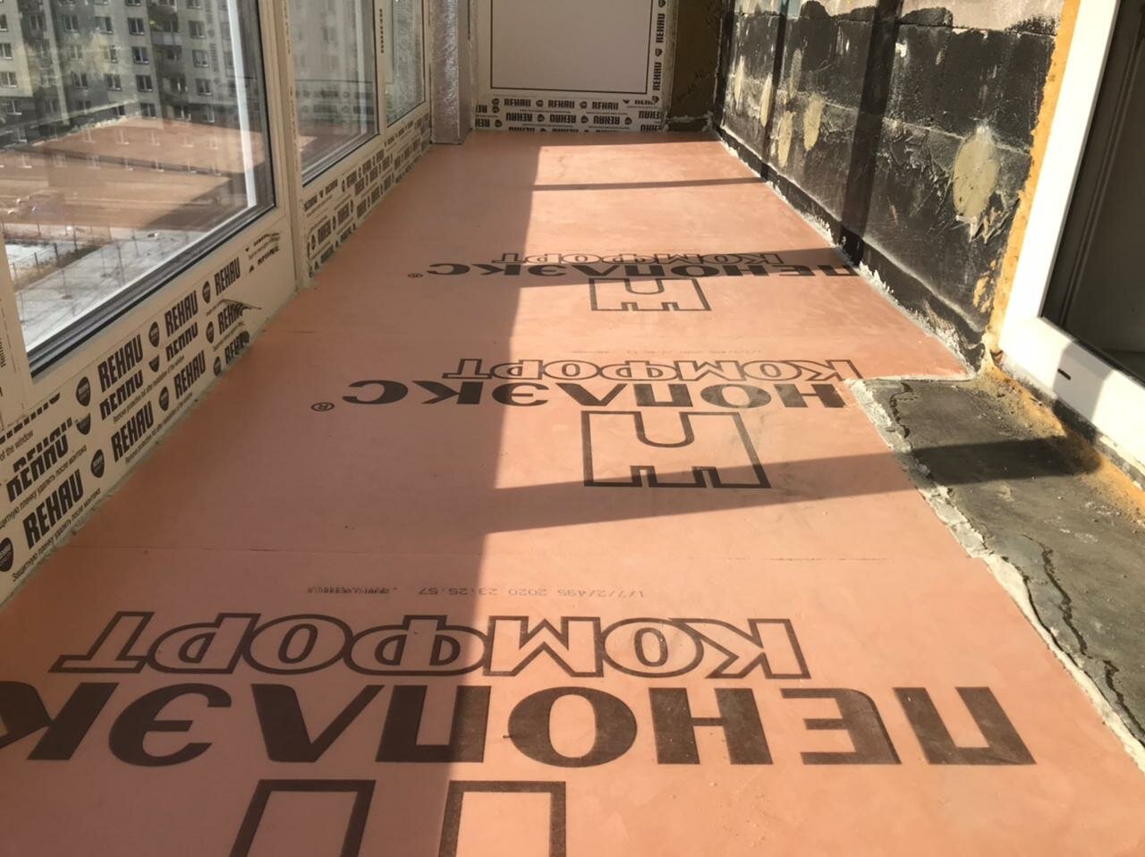 лоджия, пеноплекс балкон, утепление и отделка лоджии вологда, теплоизоляция пола балкона пеноплексом, пеноплекс декор