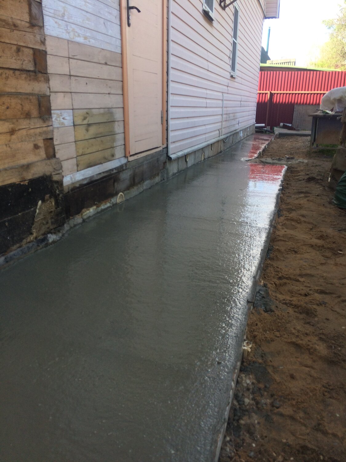 Устройство отмостки фундамента