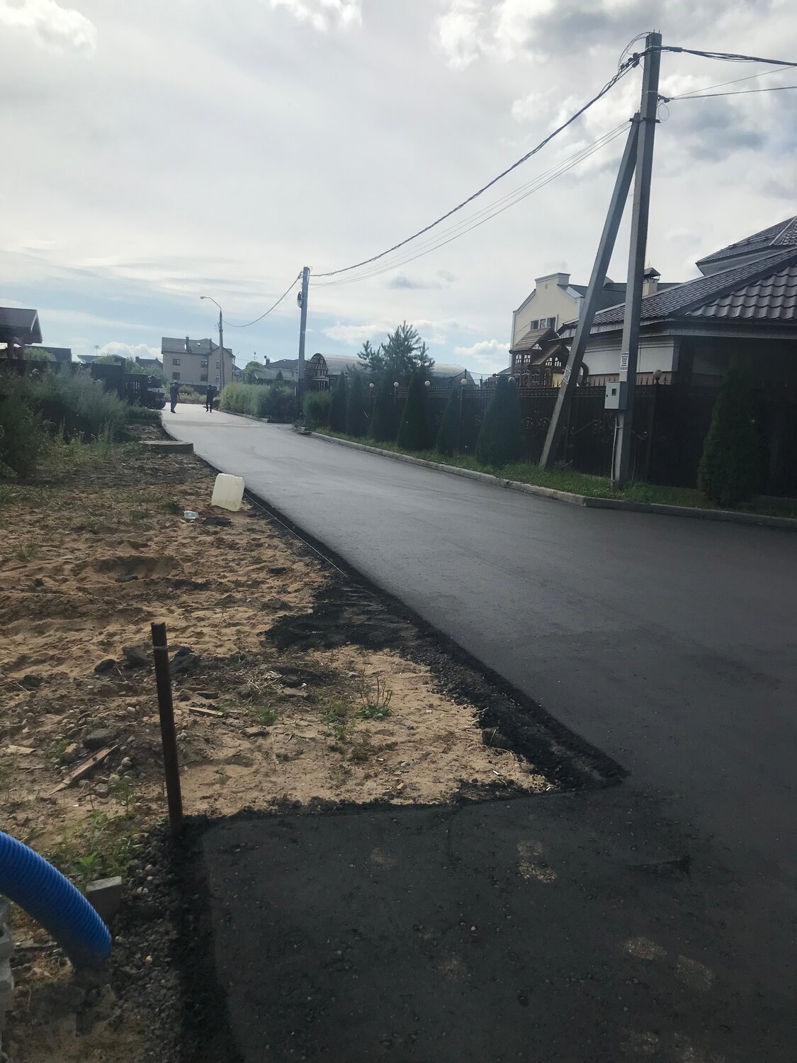 дорога, село луговое тюмень, асфальтирование частного сектора, автомобильная дорога, асфальтированная дорога