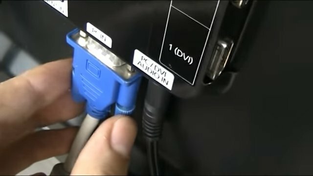 кабель vcom svga - svga (vvg6448) 40 м, монитор asus mw221u, разъем в компьютере в который подключается сетевой кабель, удлинитель telecom svga - svga (qcg342ad-15m) 15 м, монитор 930bf разъемы