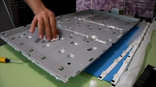 техника, вышла из строя подсветка телевизора самсунг, samsung ue40h6200ak подсветка, ремонт подсветки телевизора челябинск, lg 47lb631v подсветка