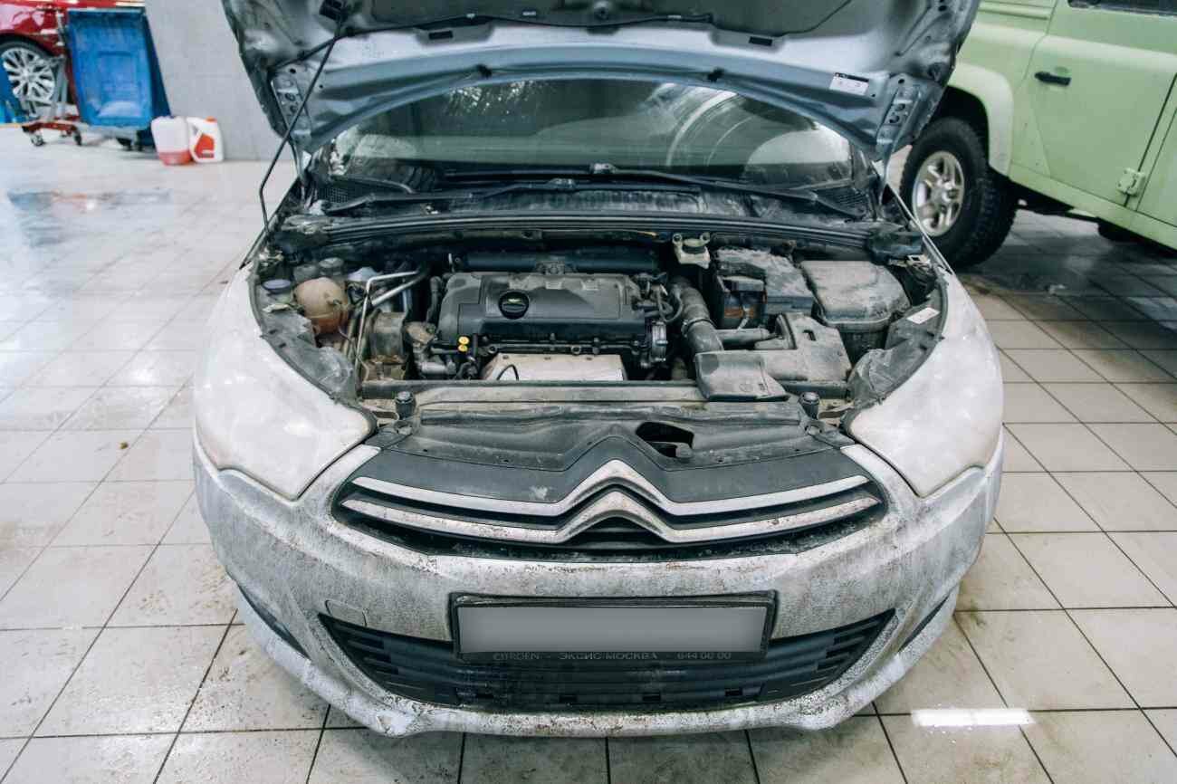 автомобиль, подкапотное пространство ситроен с4 седан, авто, двигатель ситроен с4 120 лс, Citroen C-Crosser
