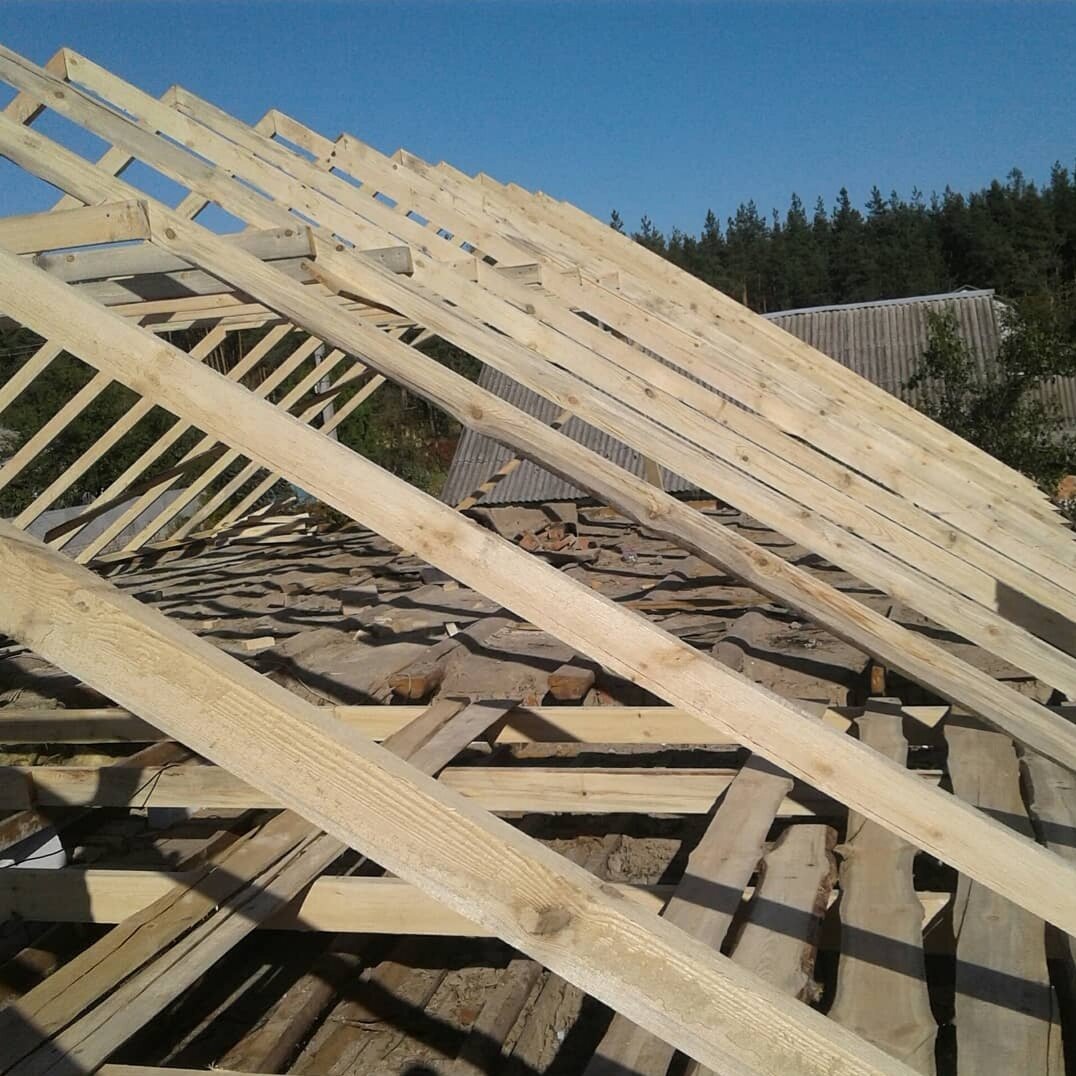 Возведение стропильной системы