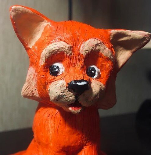 игрушка, игрушки, маска лисенок, любопытный лисенок, мягкая игрушка