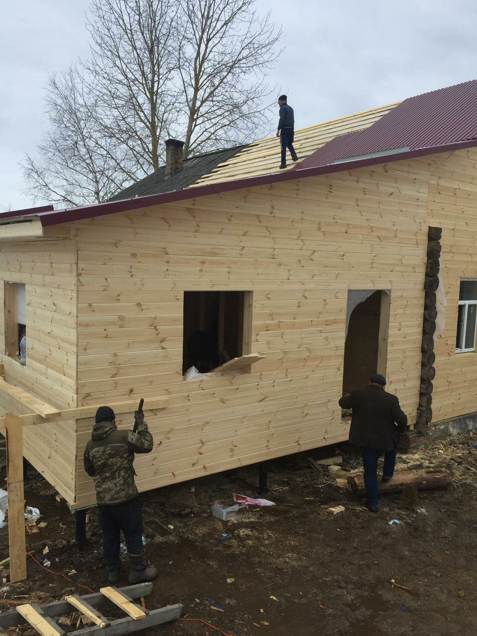 Строительство пристройки к дому