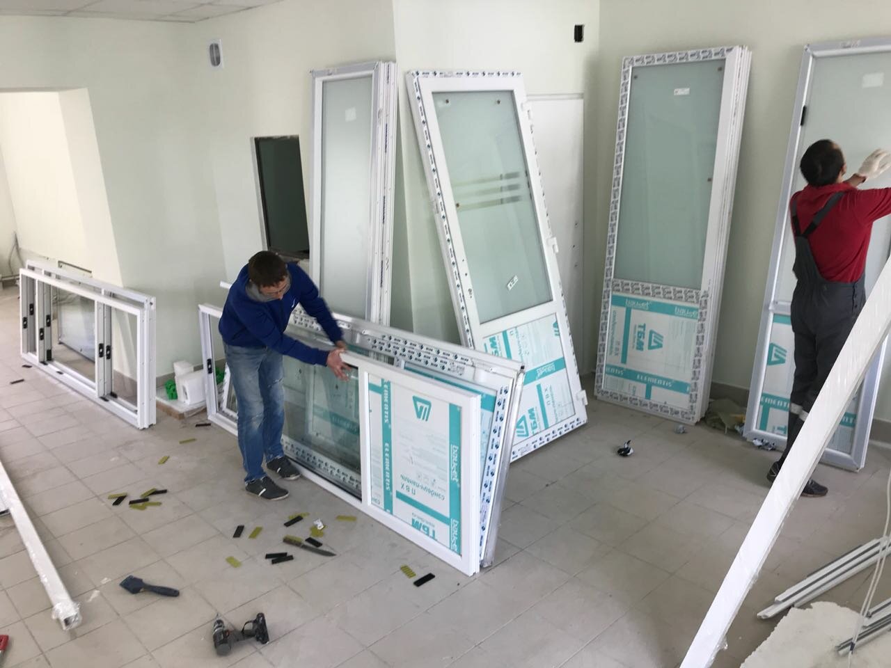 окна, керчь больница 1, капремонт поликлиник, помещение, капитальный ремонт