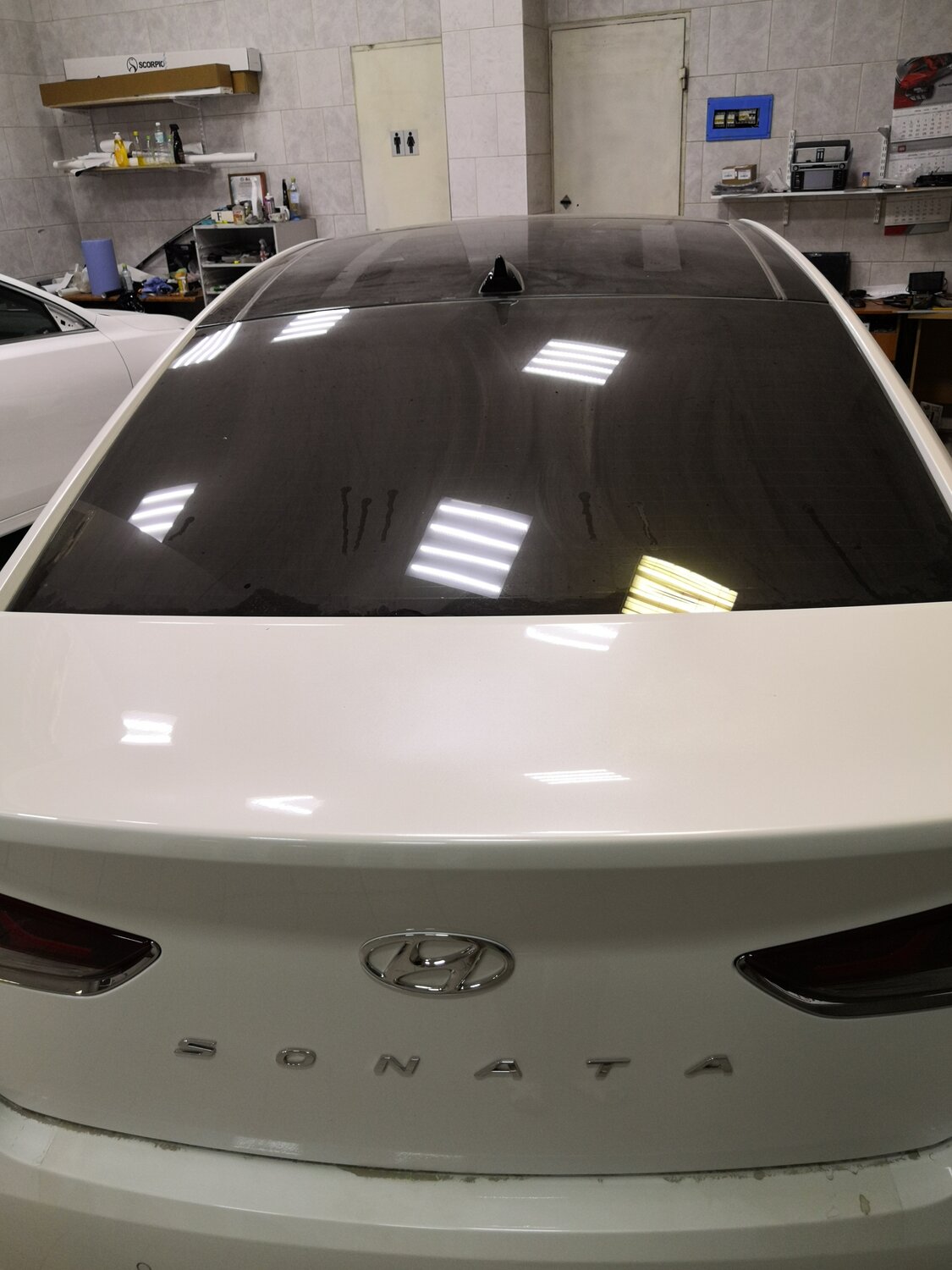 автомобиль, авто, тонировка задней полусферы ultra vision 30, тонировка заднего стекла автомобиля, тонировка заднего стекла