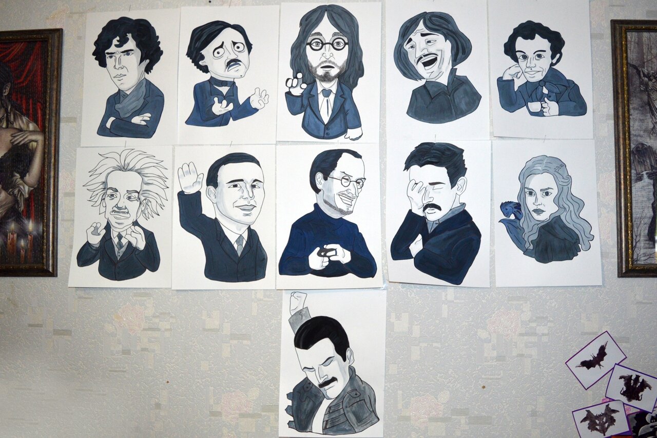 наклейки с писателями, стикерпак писатели, люди, стикеры ученые, персонаж