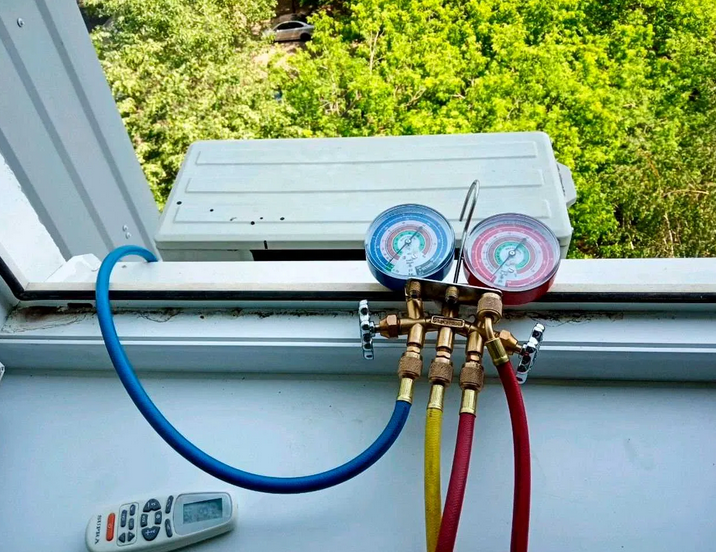 кондиционер, зарядка кондиционеров фреоном, заправка автокондиционера, самостоятельная опрессовка системы автокондиционера, вакуумирование кондиционера 200 микрон